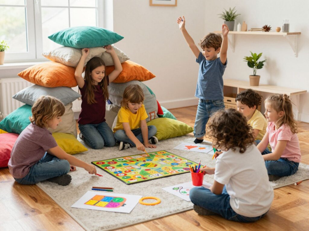 Hogyan fáraszd le a gyereket rossz időben? Benti játékötletek a felesleges energiák levezetésére