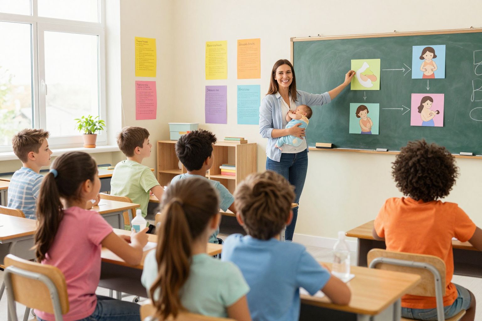 A szoptatás oktatása javíthatja a csecsemők egészségét.