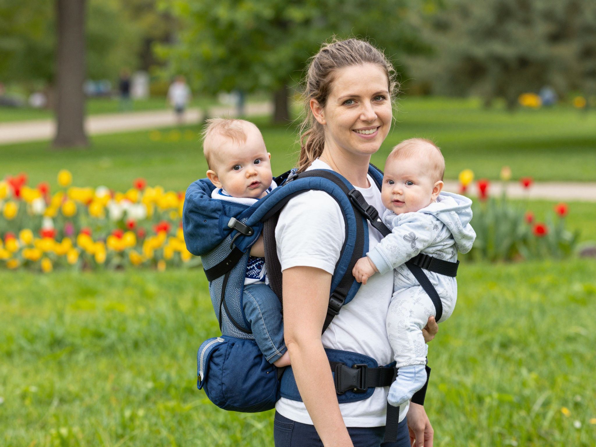 A háton hordozás segíti a baba fejlődését.