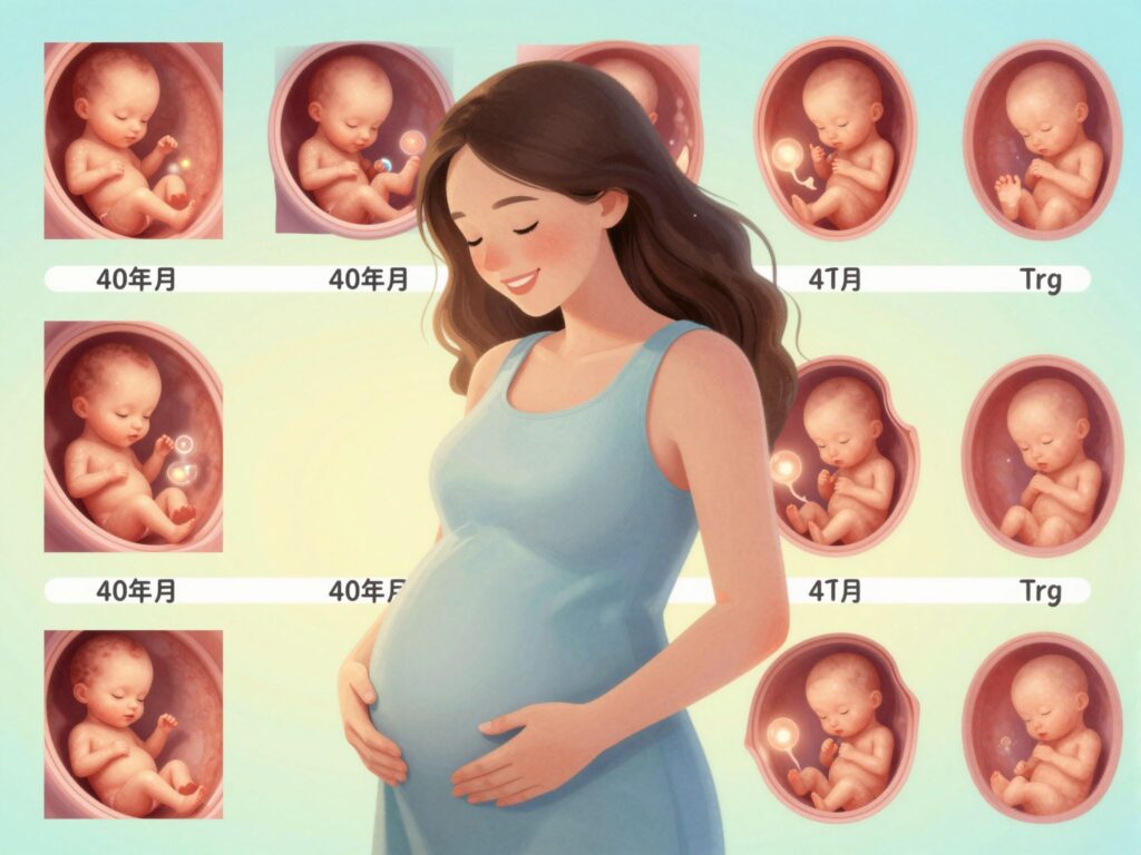 Így fejlődik a babád odabent: látványos útmutató a terhesség 40 hetéről