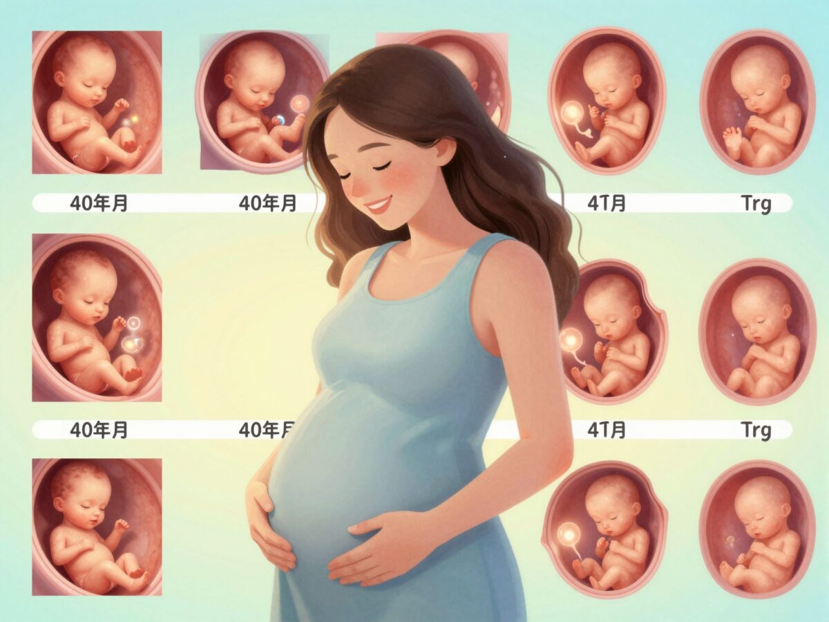 Így fejlődik a babád odabent: látványos útmutató a terhesség 40 hetéről