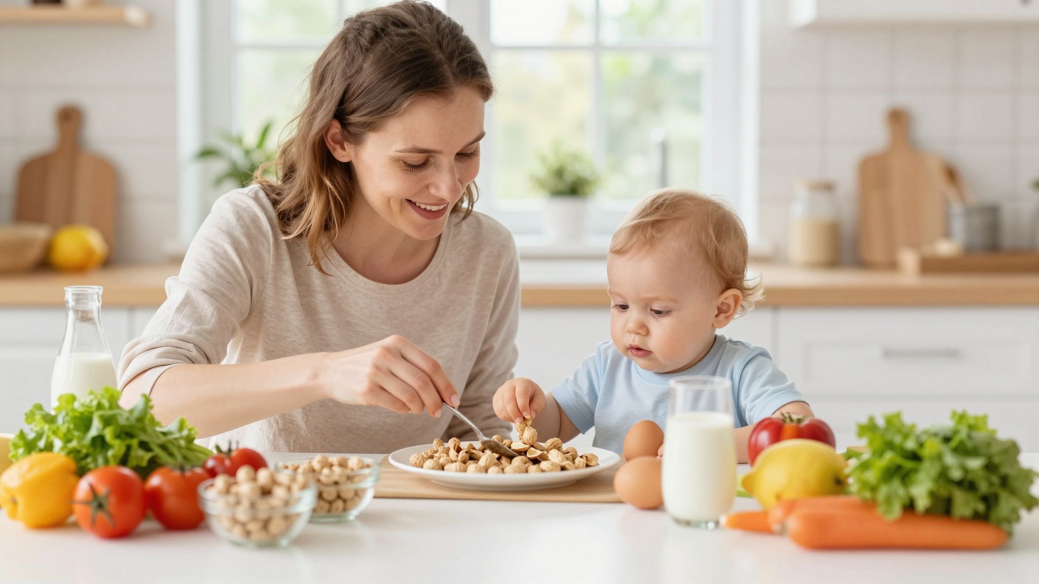 A magas kockázatú babák korai ételei csökkenthetik az allergiát.