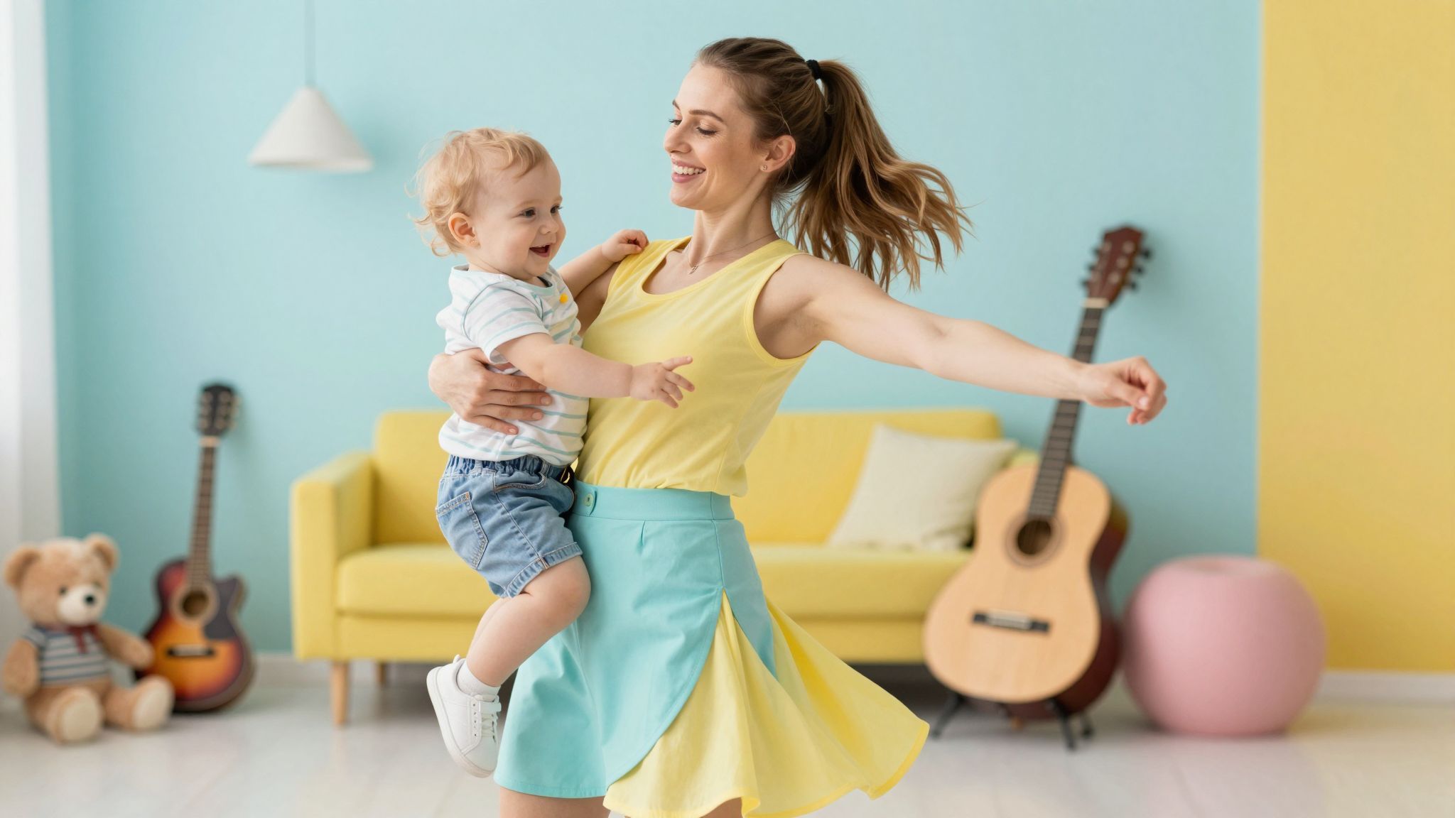 A tánc fejleszti a baba ritmusérzékét és koordinációját.