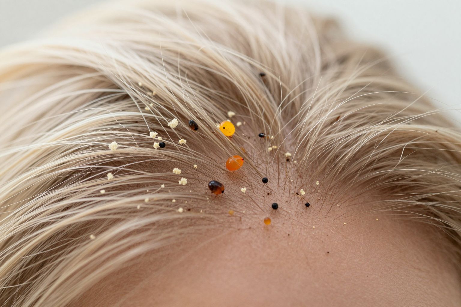 A serke a tetű tojása, míg a korpa bőrlepke.