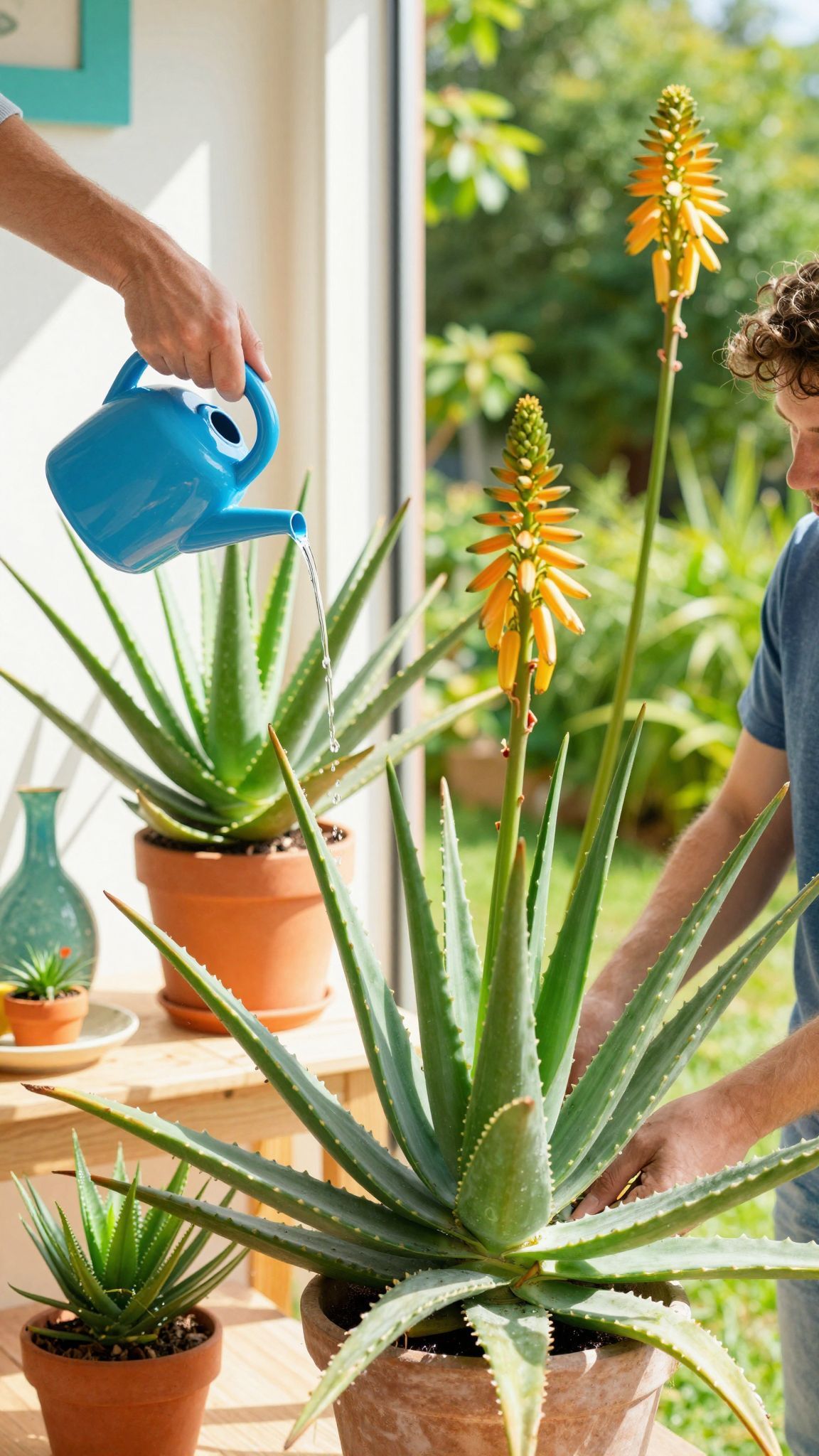 Tavaszi átültetés segíti az aloe vera növekedését.