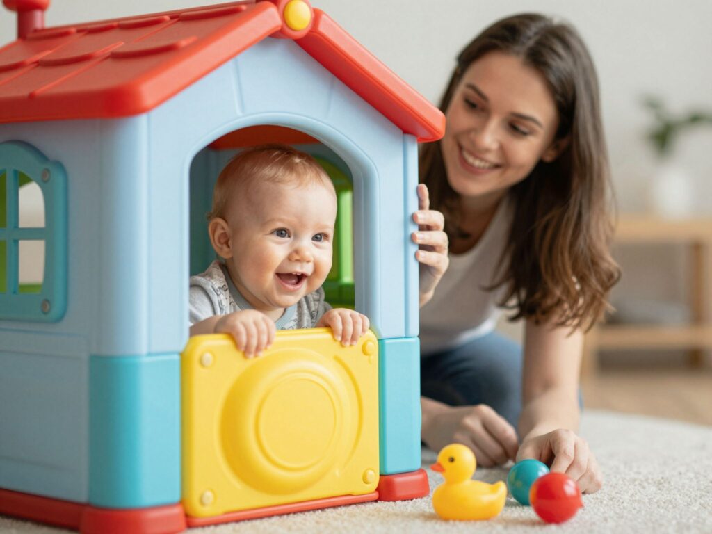 Tárgyállandóság és szociális készségek: miért imádják a babák a kukucskálást?