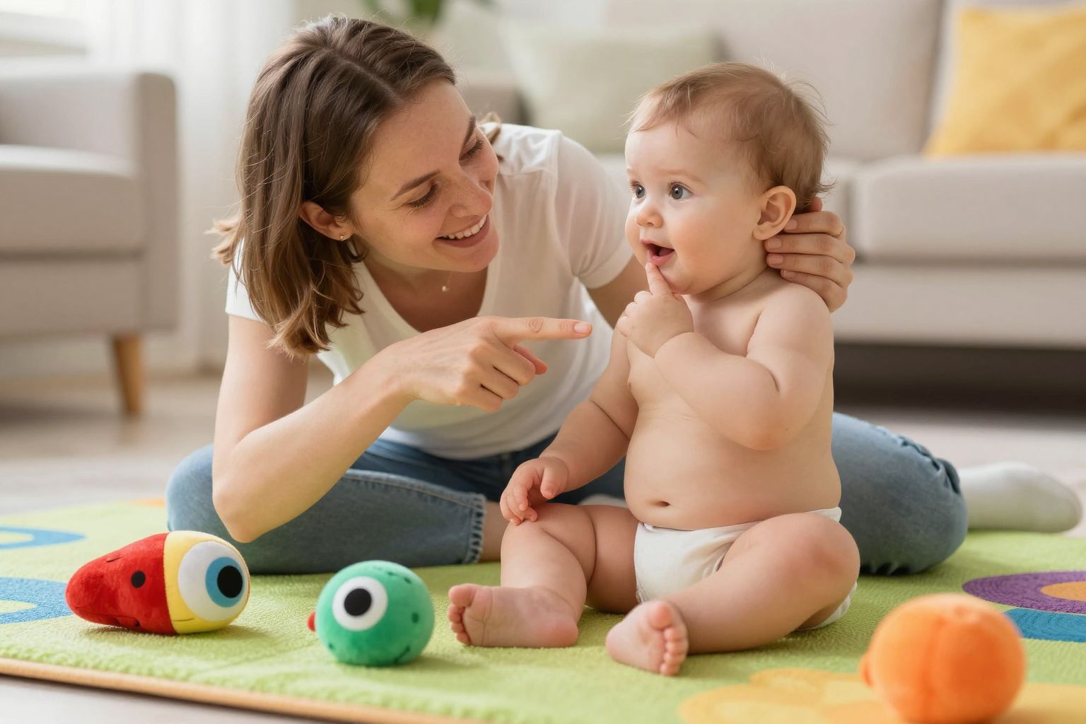 A gyerekek játékosan tanulják meg a testrészeket.