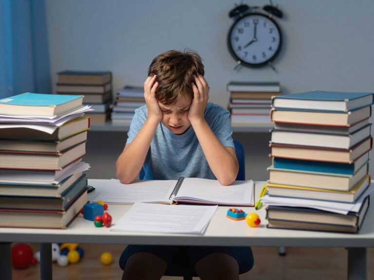 Túlterhelt gyerekek: a hétvégi tanulás és a pihenés hiányának negatív hatásai