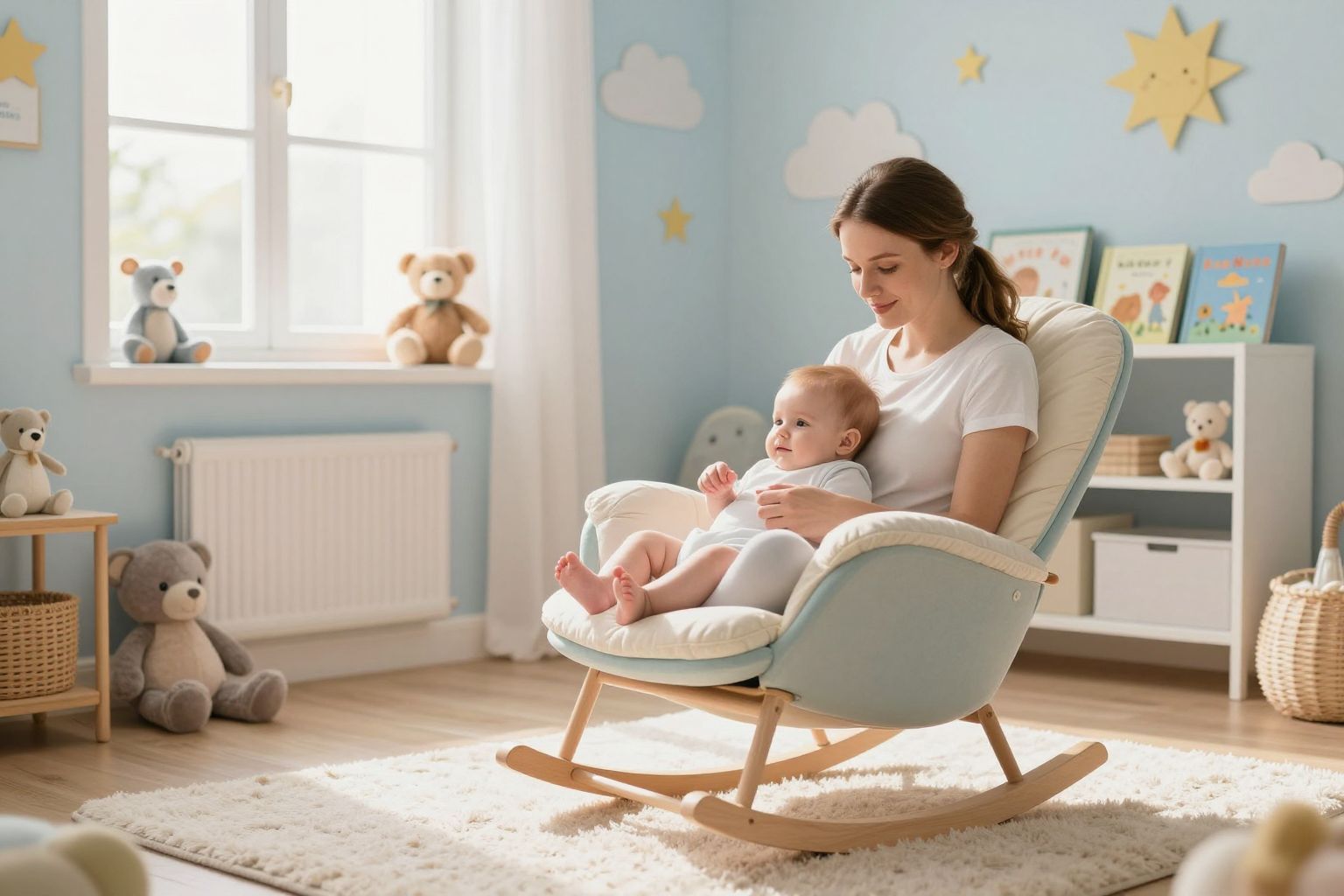 A ritmusos versek segítik a baba nyugodt elalvását.