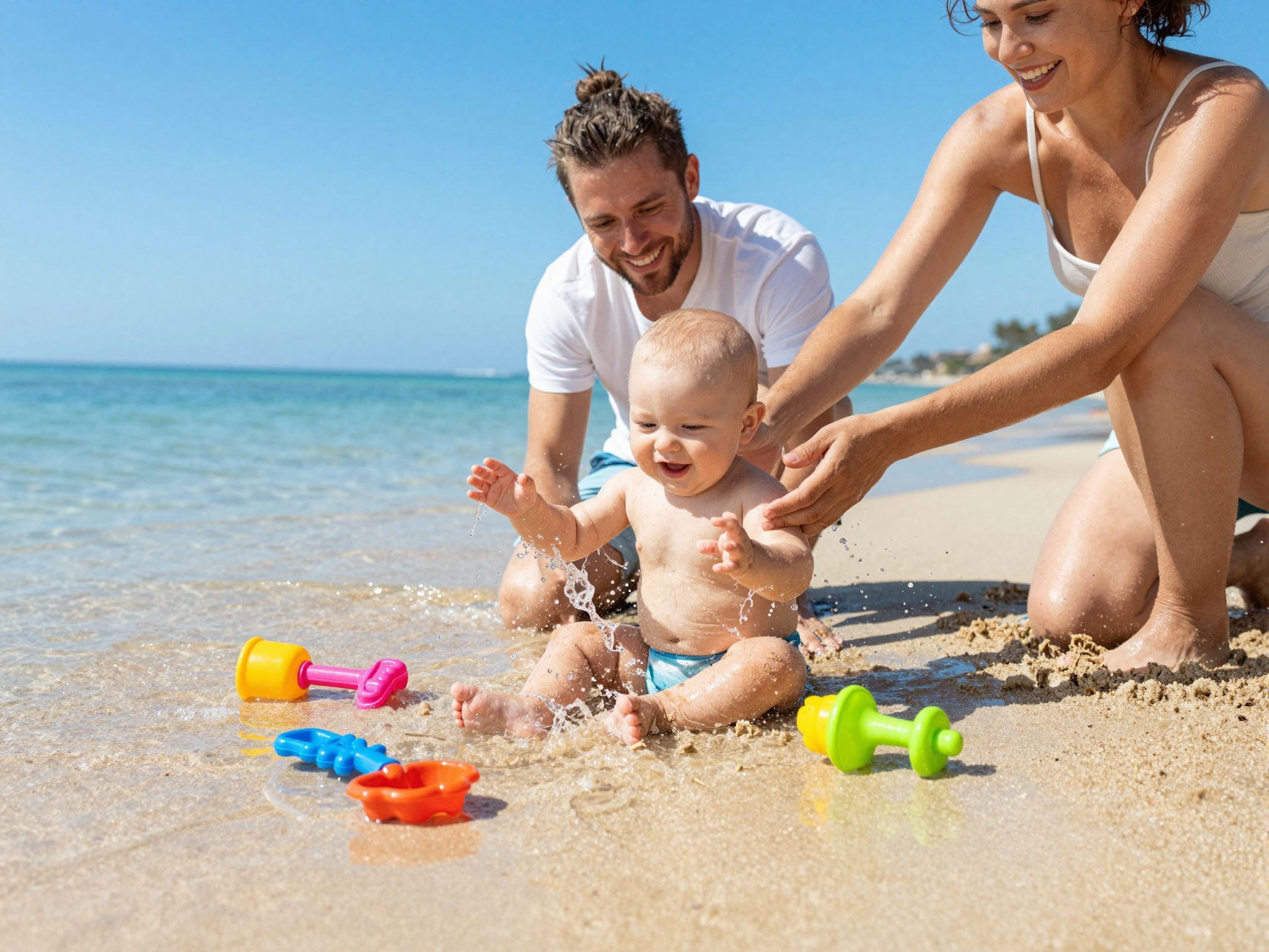 A víz hőmérséklete fontos a kisbabák biztonságához.