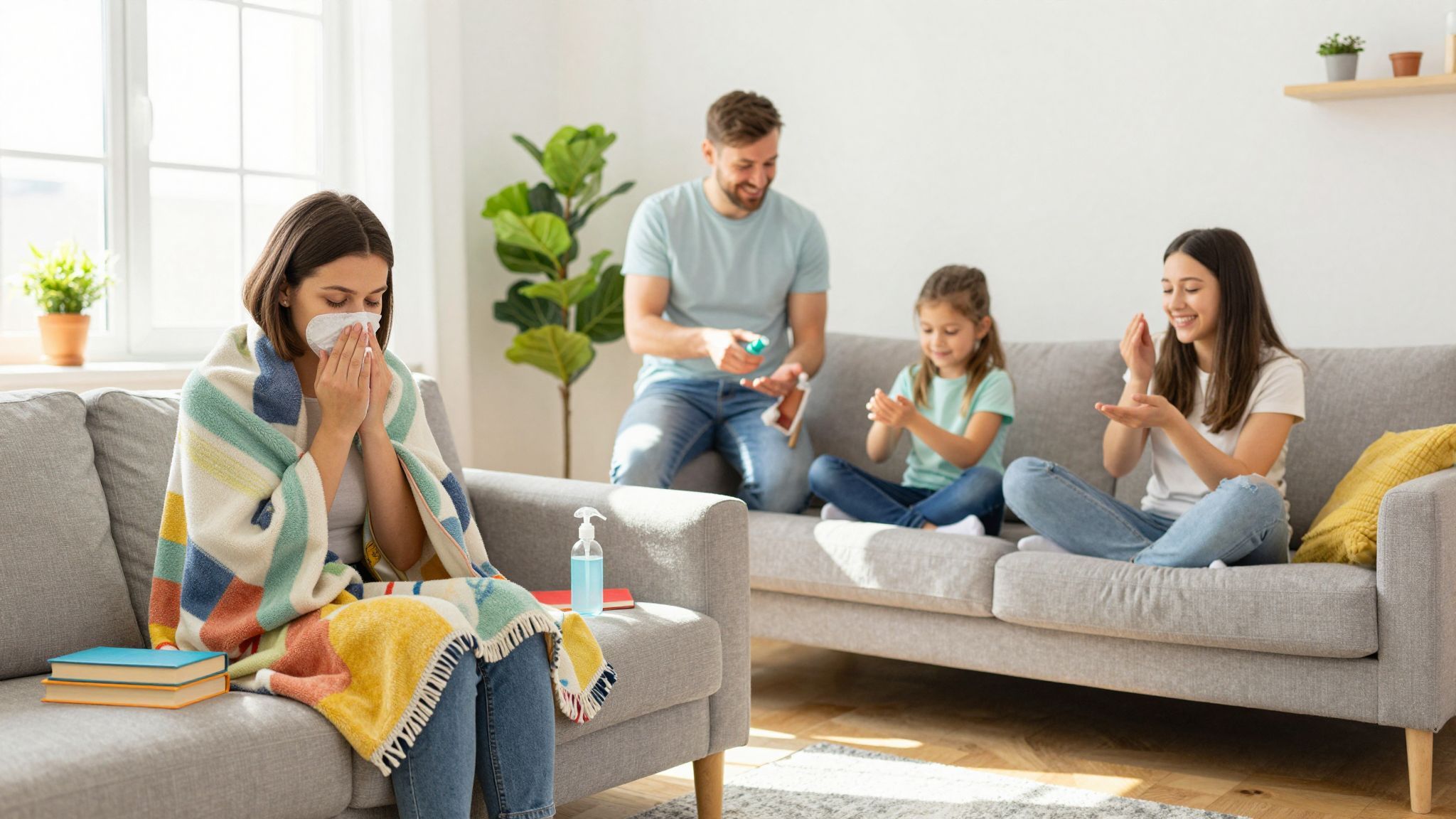 A beteg elkülönítése csökkenti a vírus terjedését.