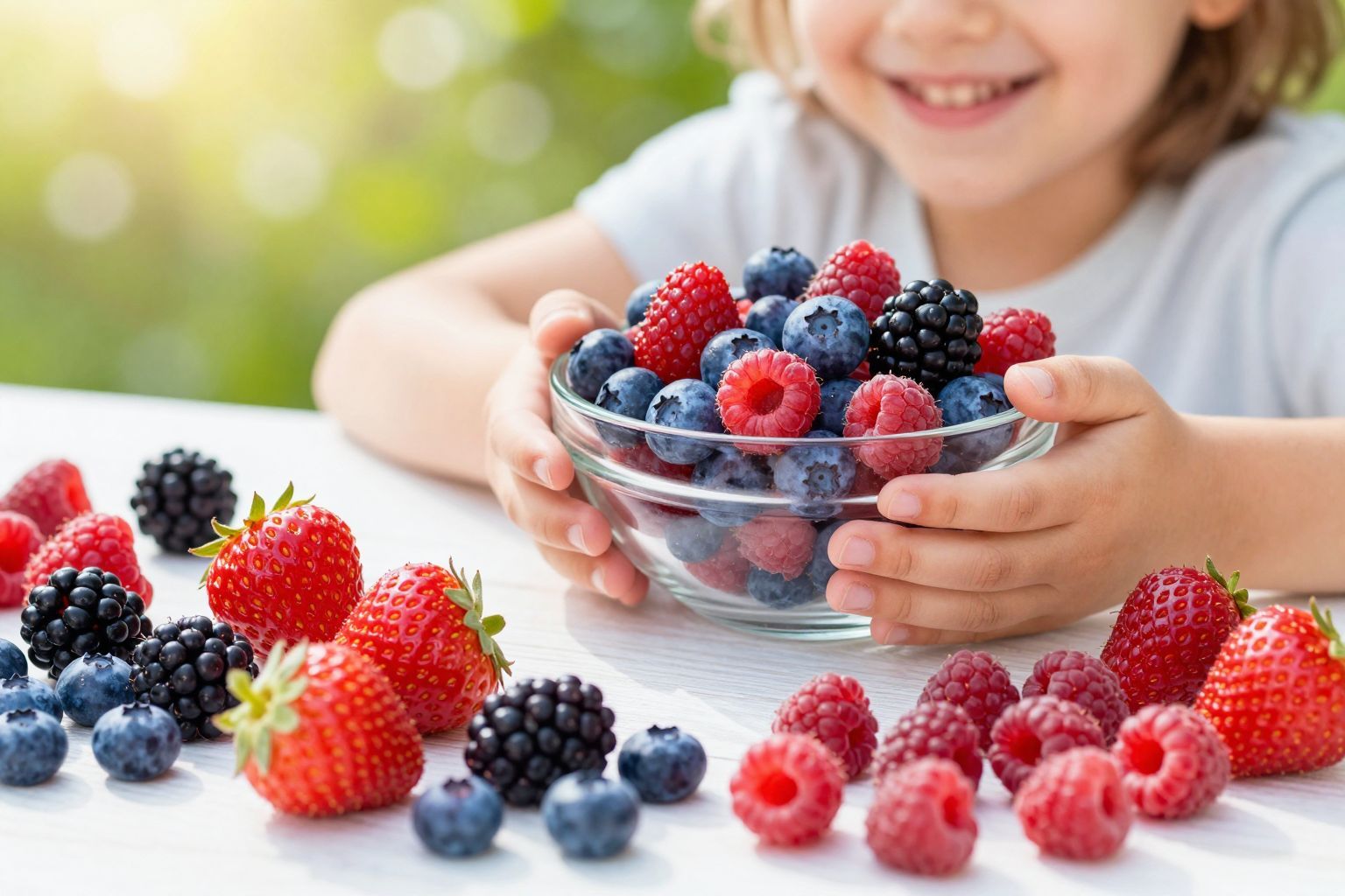 A bogyós gyümölcsök antioxidánsai erősítik a gyerekek immunrendszerét.