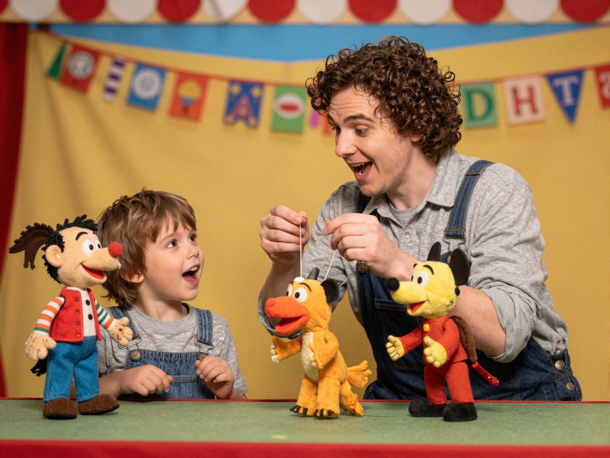 A bábszínház segít a gyermekek érzelmi kifejezésében.