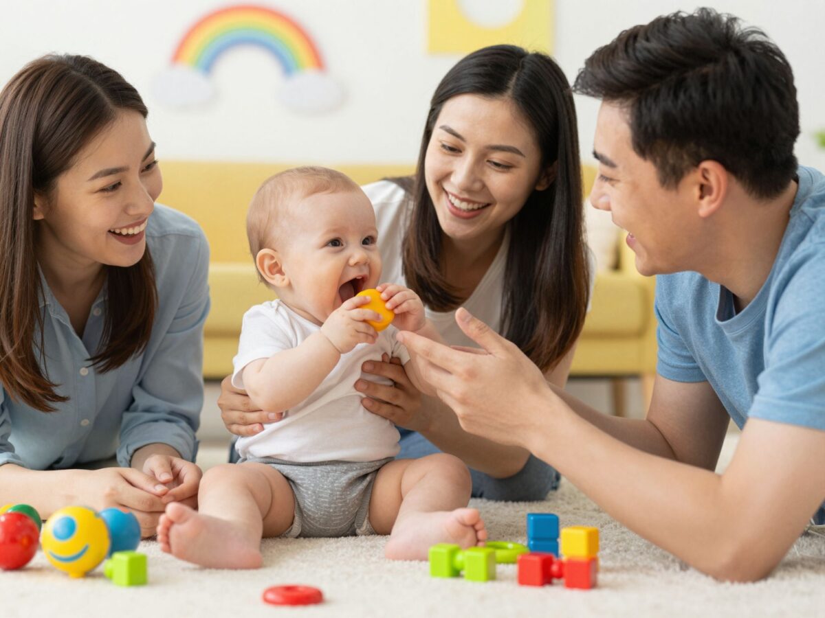 A beszédfejlődés szakaszai: a gőgicséléstől az első szavakig