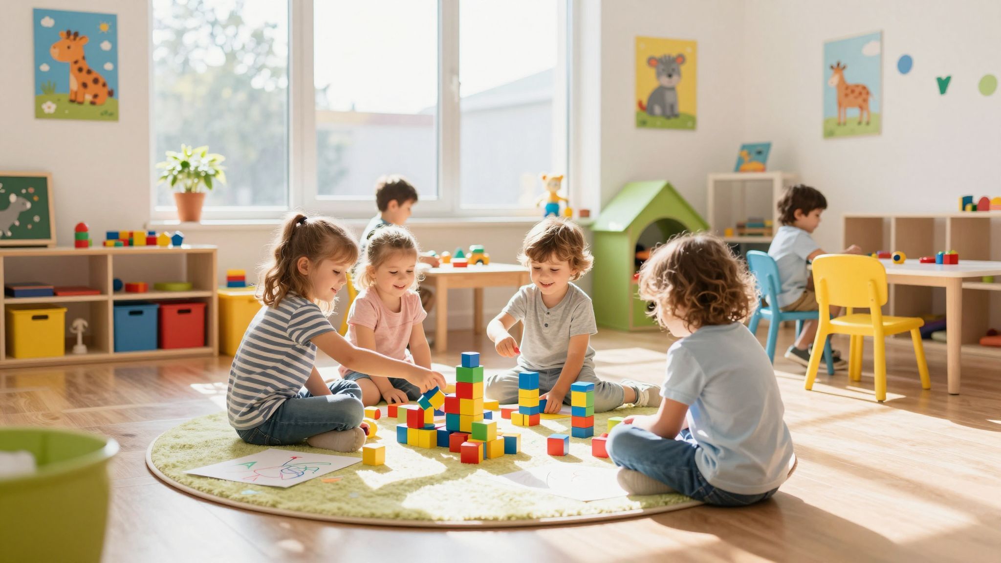 A bölcsőde segíti a szociális készségek fejlődését.