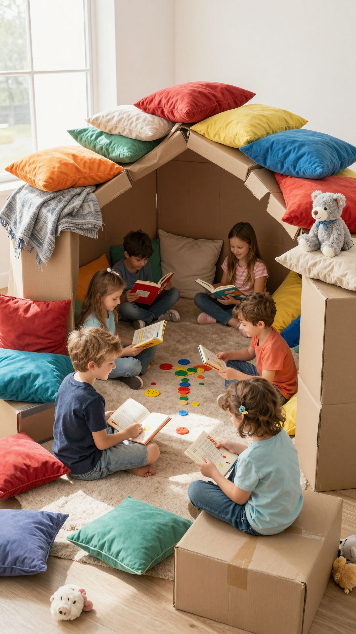 A bunker bontása után mindenki segített a takarításban.