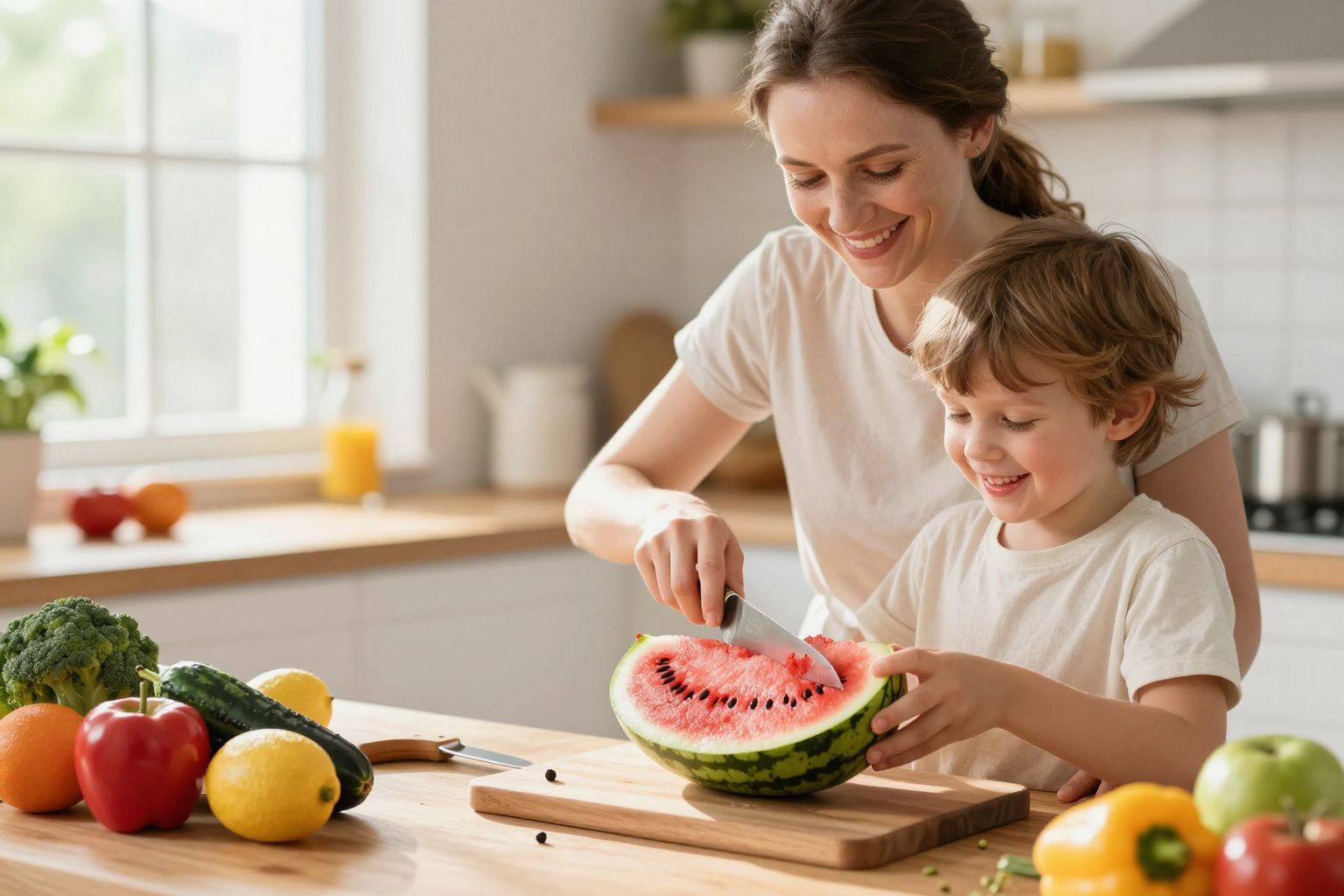 A hűtőszekrény segít megőrizni a görögdinnye frissességét.