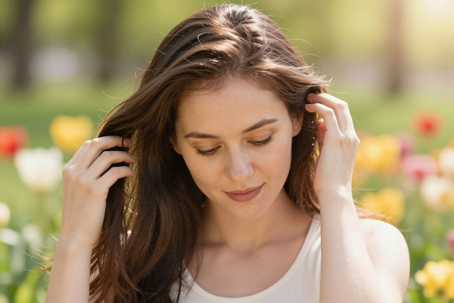 Terhesség alatt a haj gyakran dúsabbá válik.