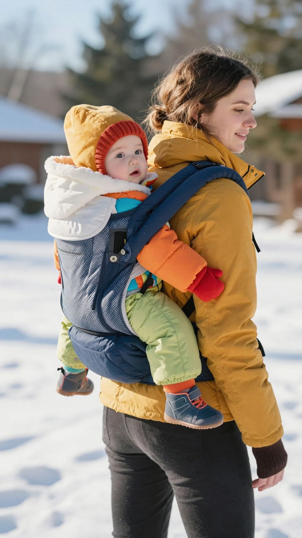 Hordozáskor a rétegezés fontos, a kabátot elhagyjuk.