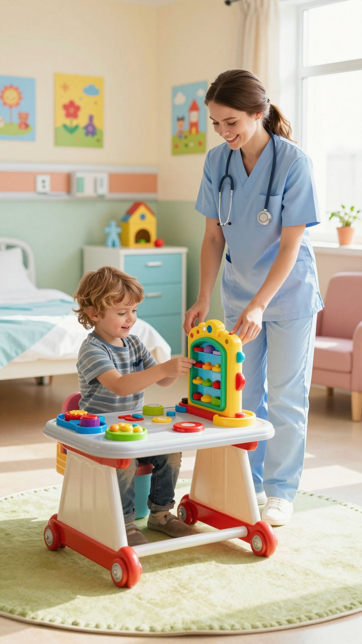 A kórház-szerepjáték segít csökkenteni a gyermek félelmét.