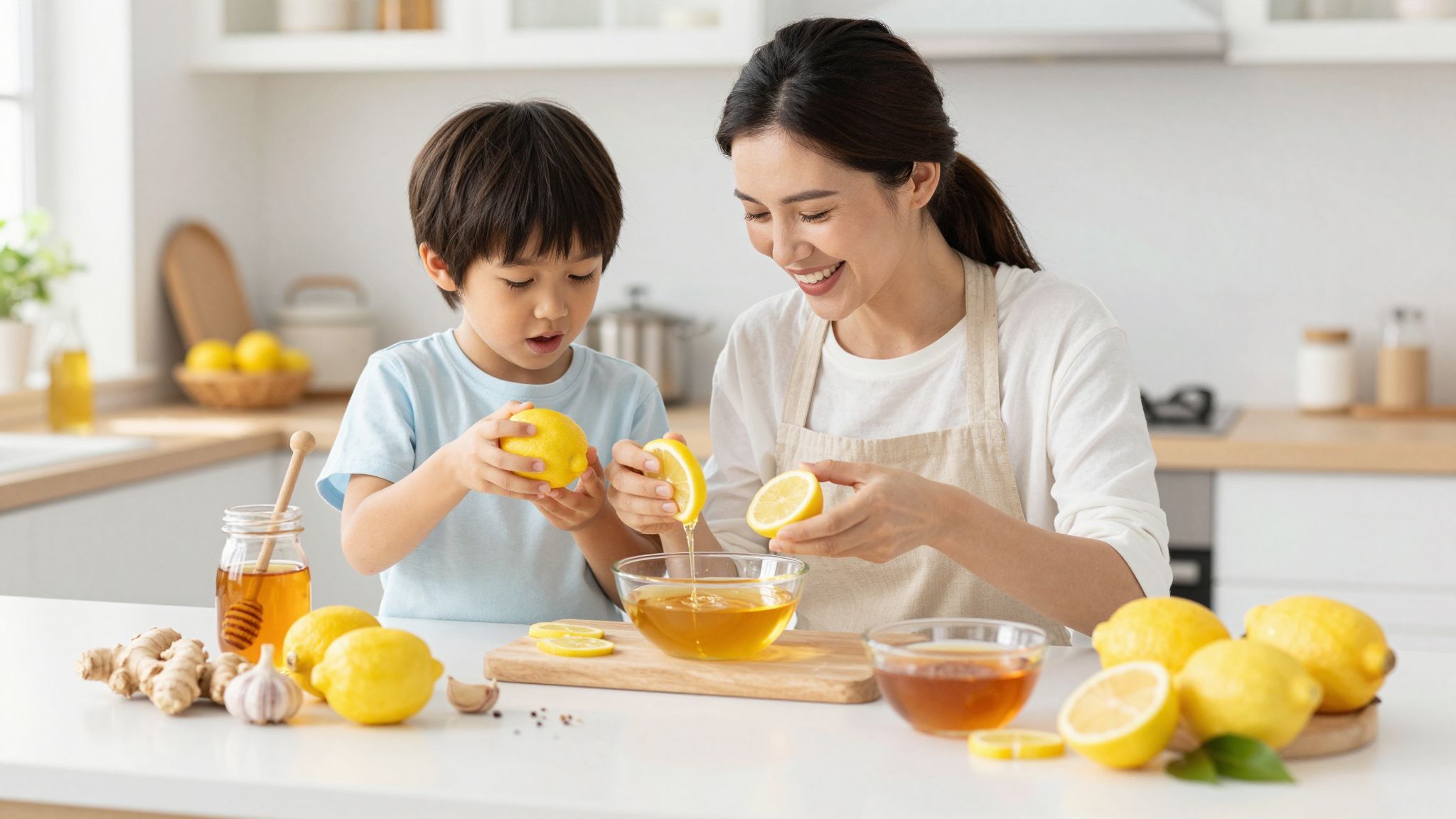 A méz és citrom keveréke hatékony torokfájásra.