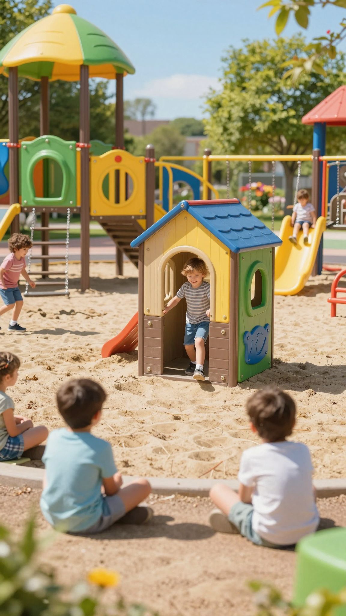 A játékzóna kialakítása serkenti a gyerekek önálló gondolkodását.