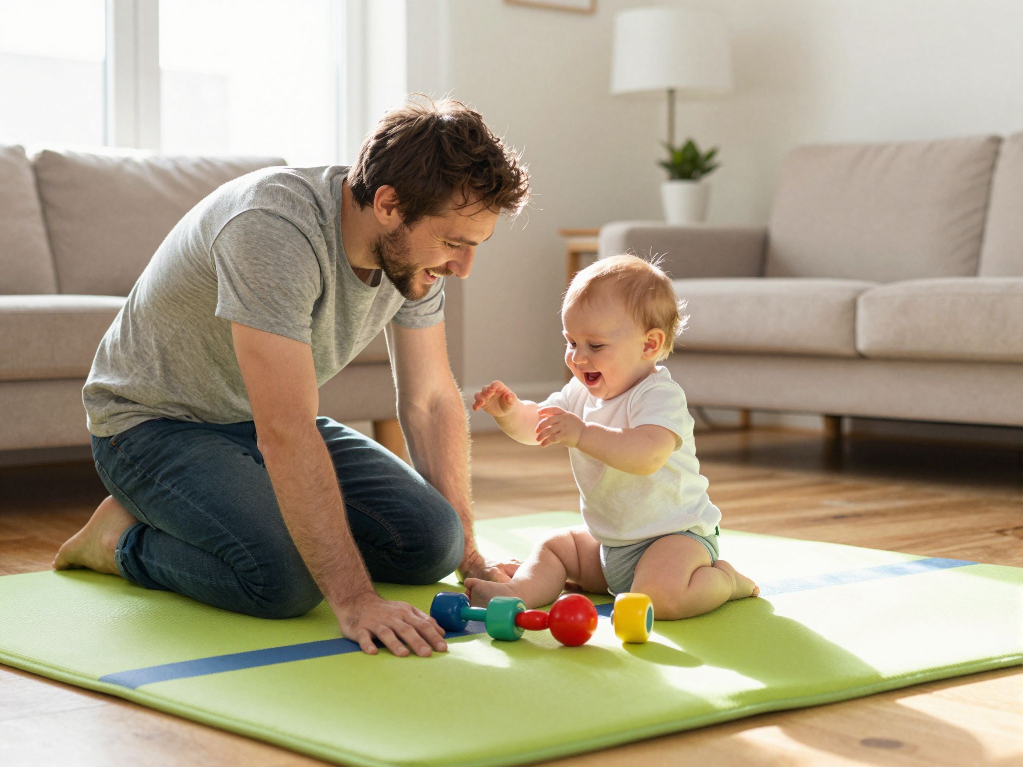 A játék segít az apák és babák közötti kötődésben.