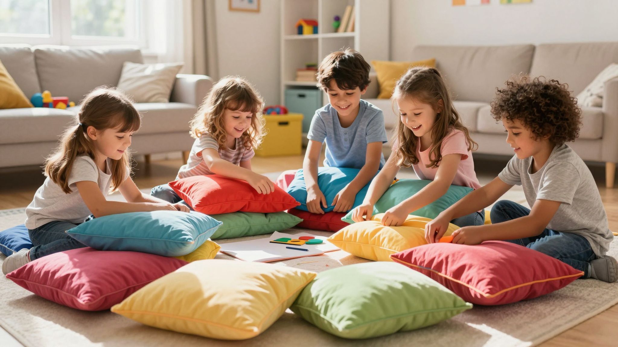 A gyerekek biztonságérzete fokozza a kreatív játékot.