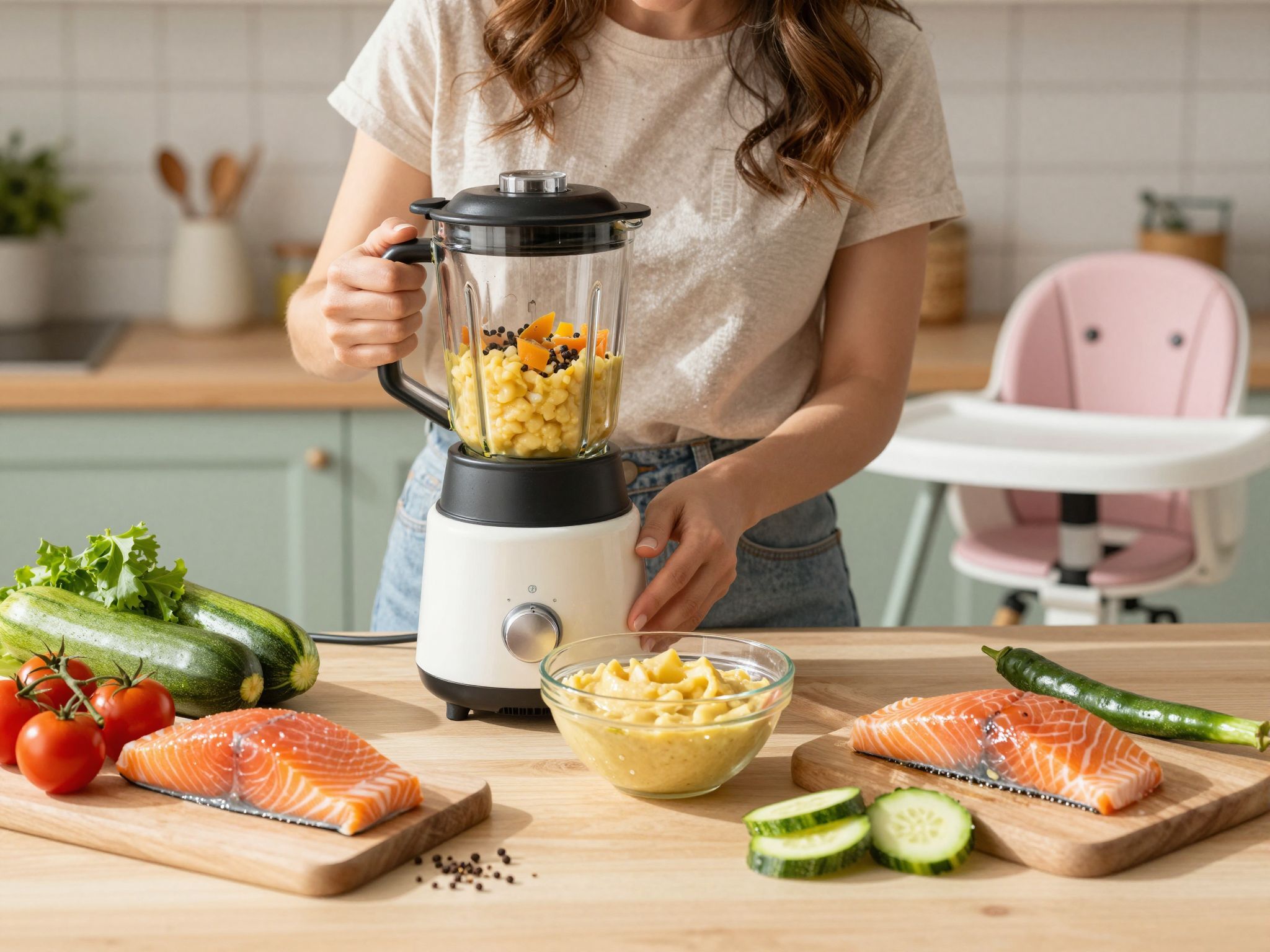 A lazacos-cukkinis püré gazdag omega-3 zsírsavakban!