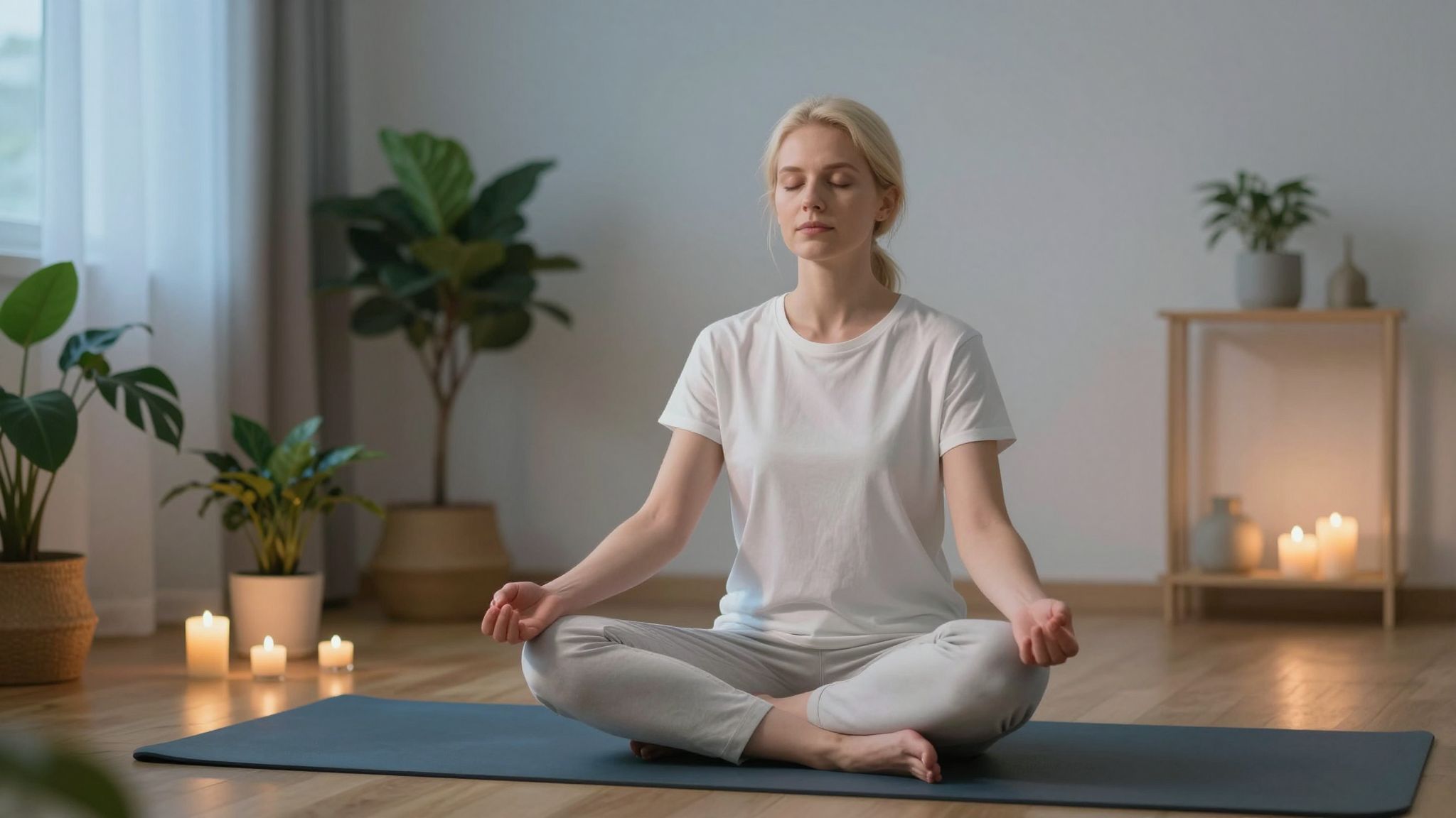 A légzés és meditáció segít a stressz csökkentésében.