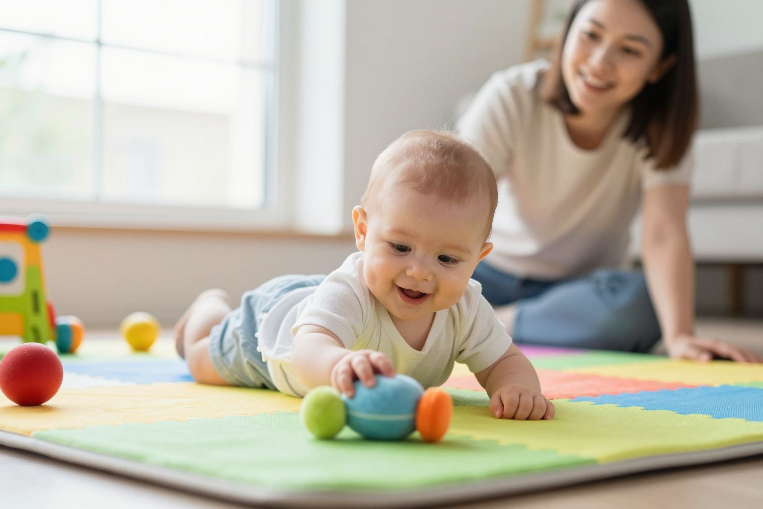 A reflexek révén fejlődnek a csecsemők mozgásai.