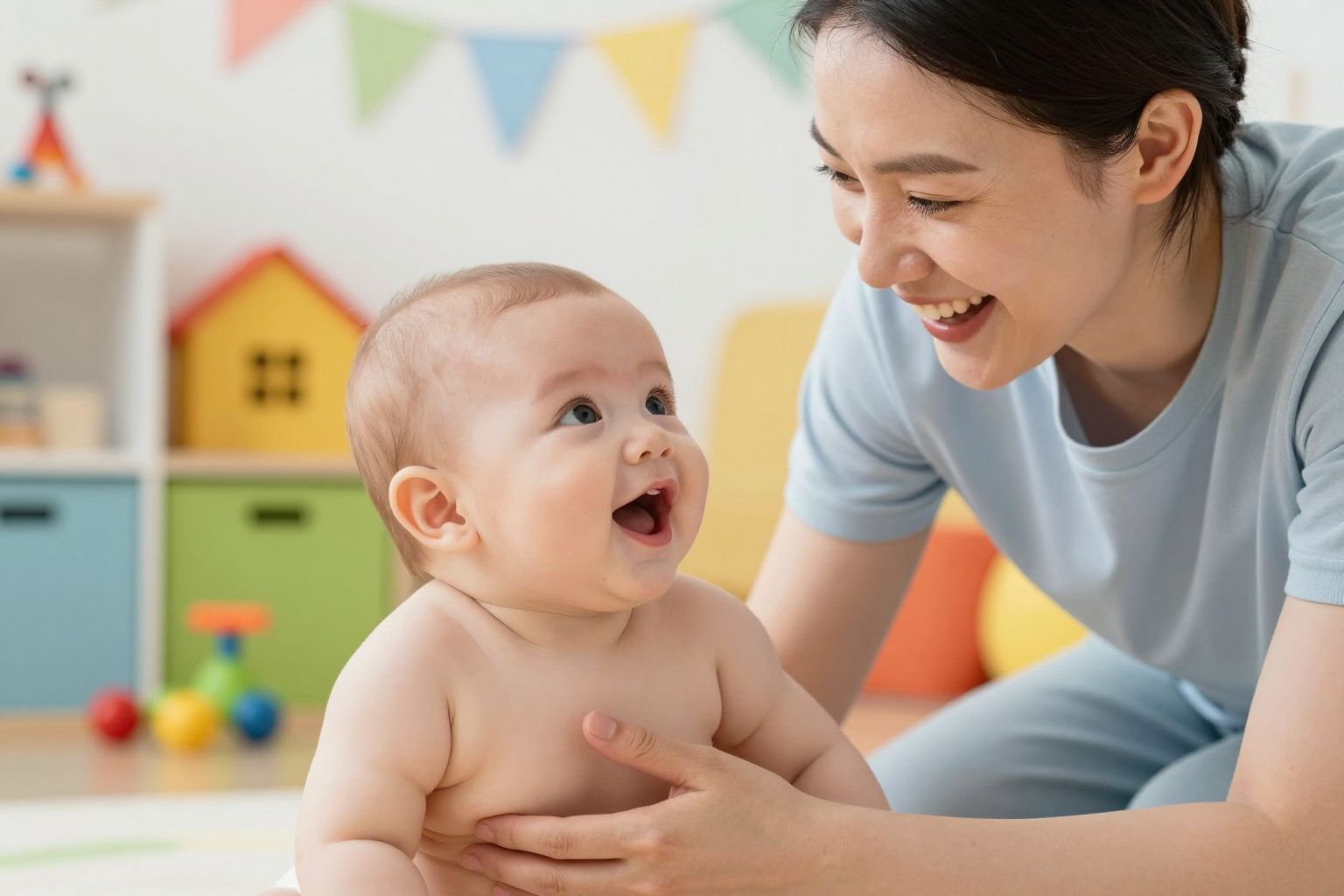 A szociális mosoly a kötődés első lépése.