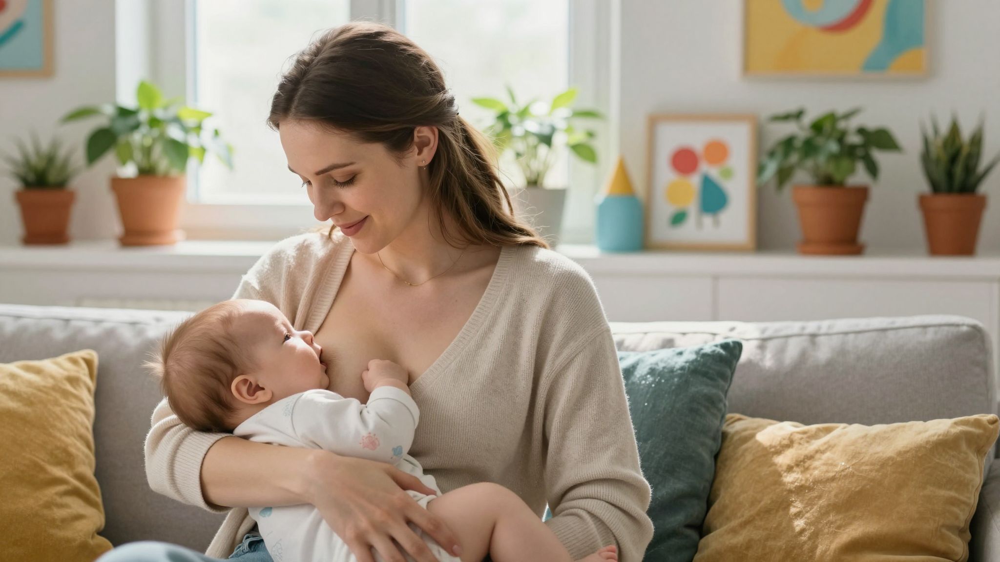 A szoptatás csökkenti a hormonális változások hatását.