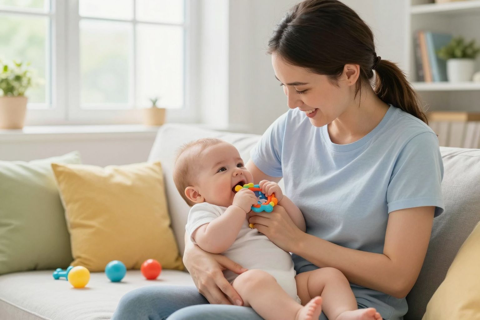 Fontos a szülők mentális támogatása fogzási időszakban.