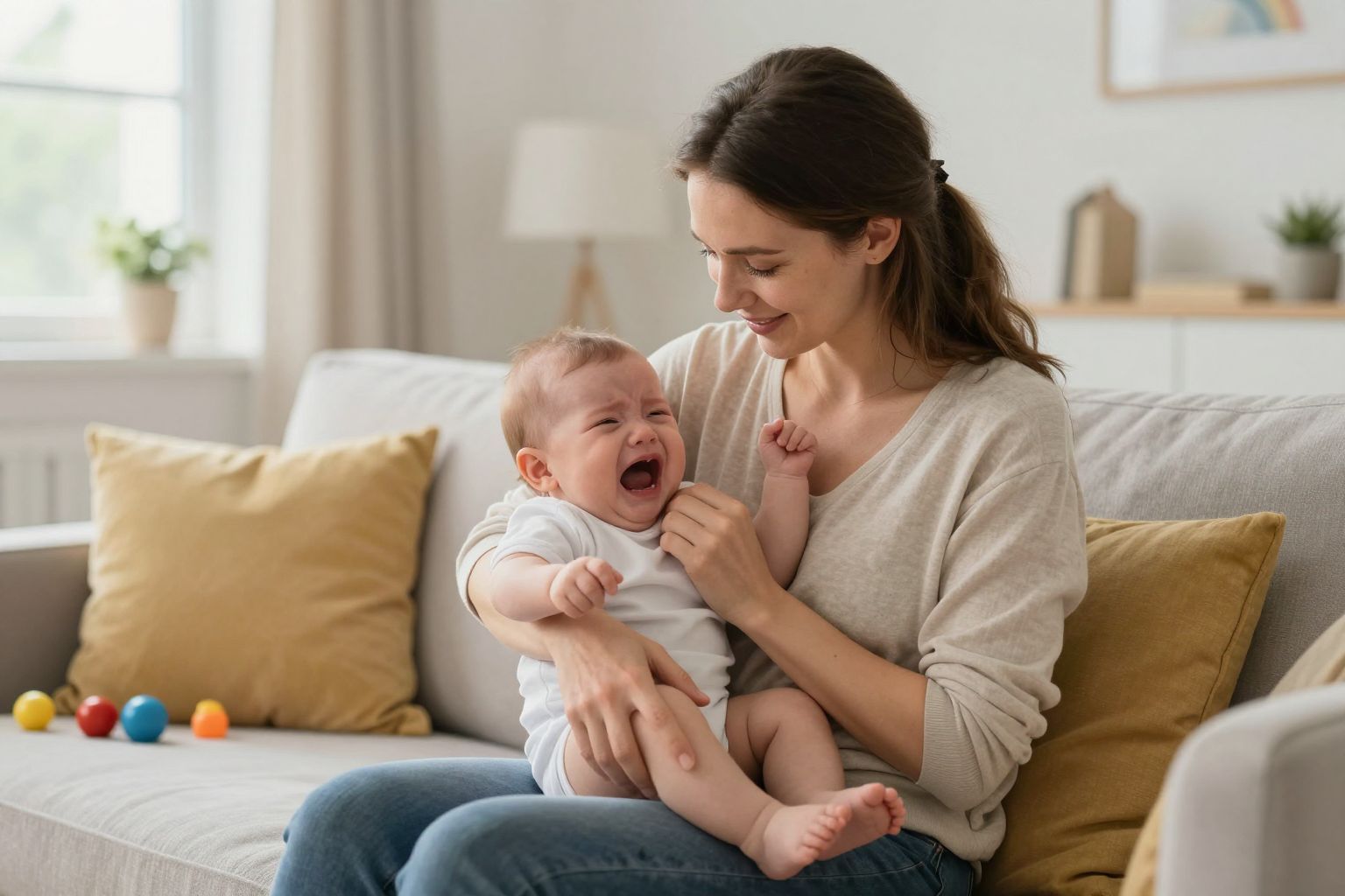 A szülői türelem kulcsfontosságú a csecsemők megnyugtatásához.