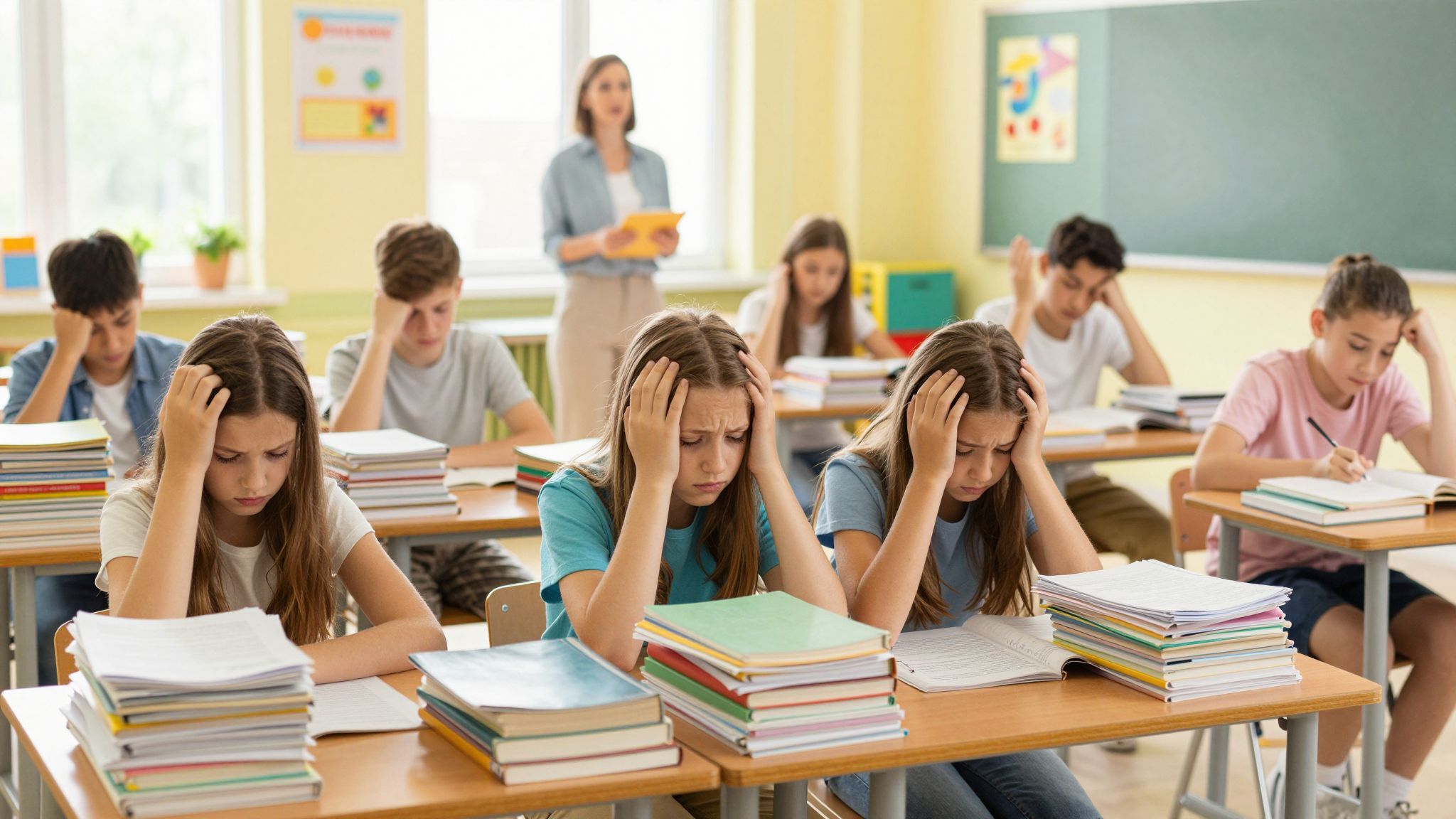 A teljesítményszorongás növeli a diákok kiégésének kockázatát.