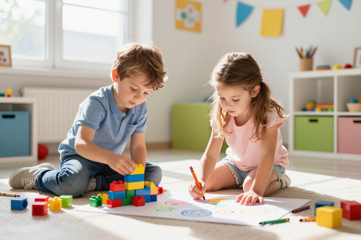 A testvérek támogathatják a kreatív játék önállóságát.