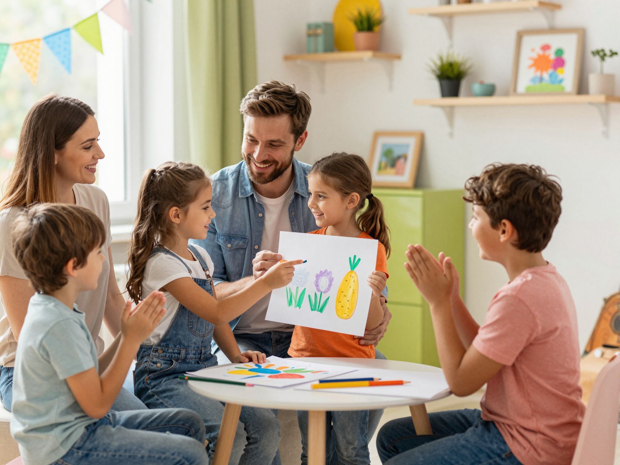 A családi visszajelzés erősíti a gyerekek önbizalmát.