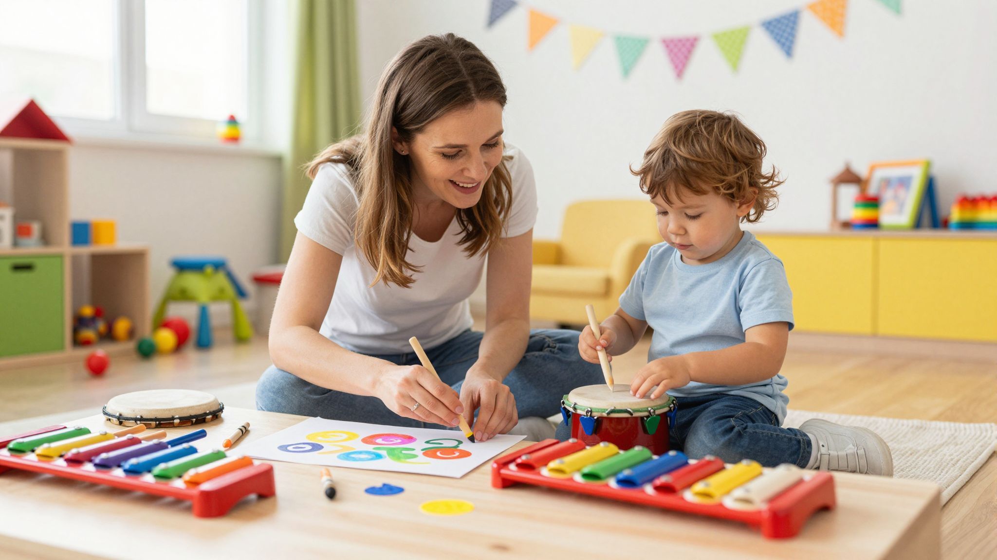 A zene serkenti a gyerekek kreativitását és kommunikációját.