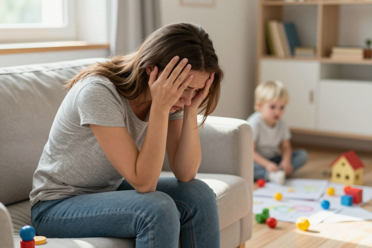 A szülői kiégés gyakori oka a gyermekek kiabálása.