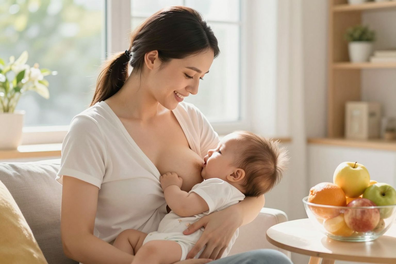 A szoptatás elősegíti az anya anyagcseréjének helyreállítását.