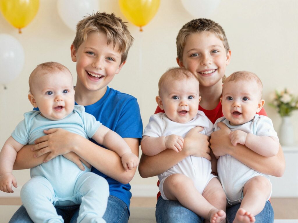 Duplán dupla öröm: ikertestvéreknek születtek ikergyermekeik