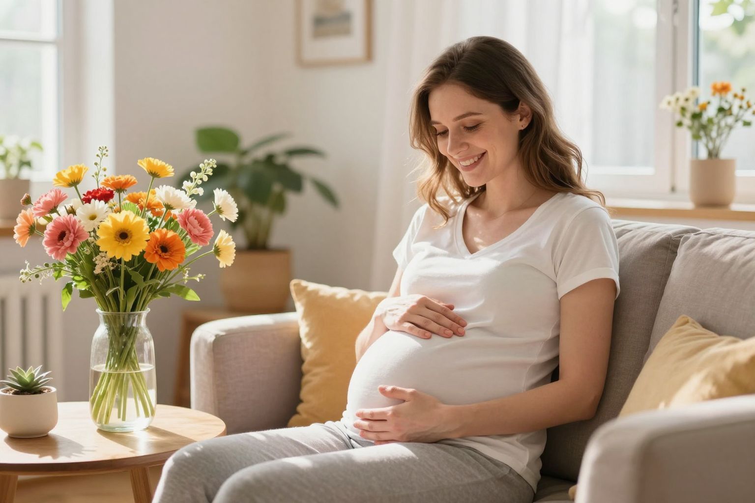 A leszállás fizikai jelei a hasi fájdalom és nyomás.