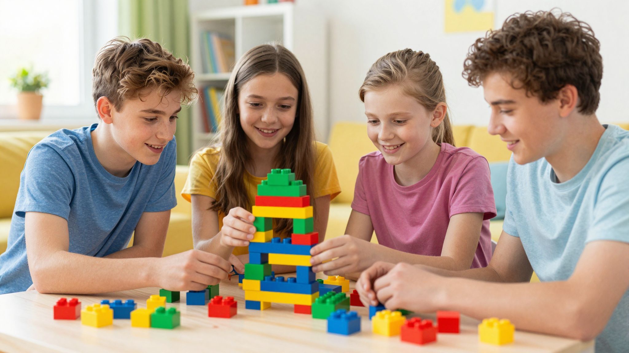A kreatív építés fejleszti a problémamegoldó készségeket.