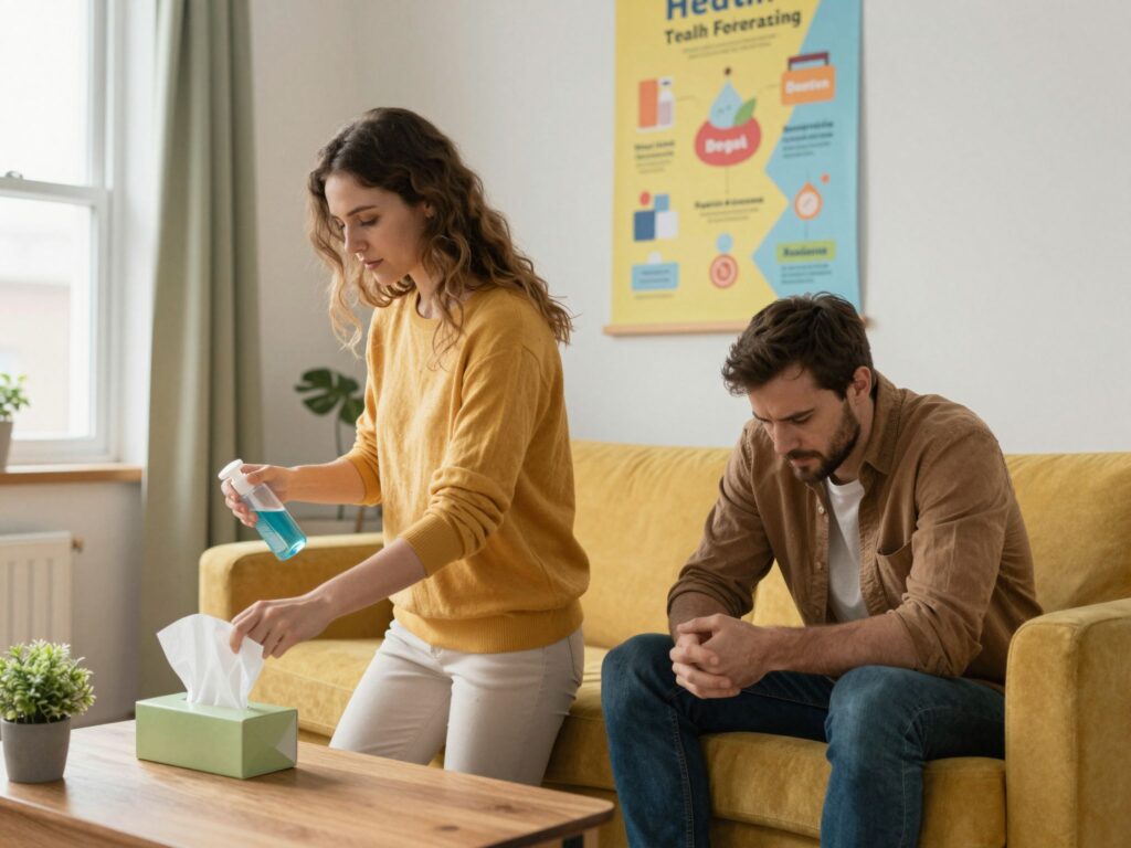 Hogyan előzd meg az influenza terjedését otthon, ha valaki már beteg?