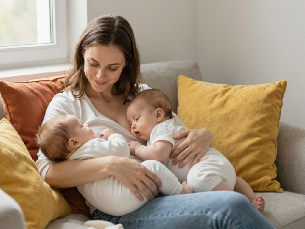 Hogyan szoptass két babát egyszerre? Tippek és trükkök az ikres szoptatáshoz