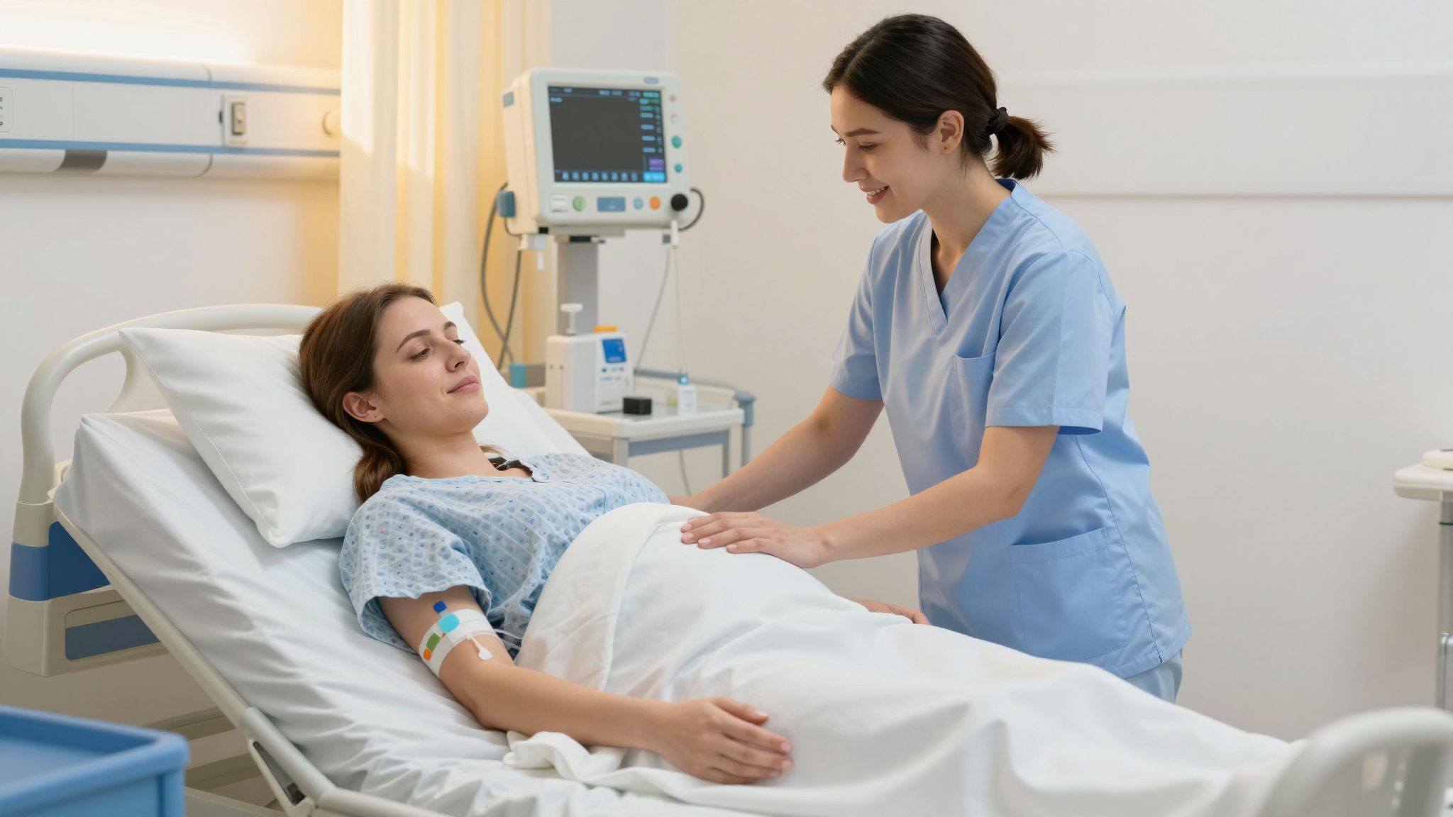 Az epidurális érzéstelenítés csökkenti a szülési fájdalmakat.