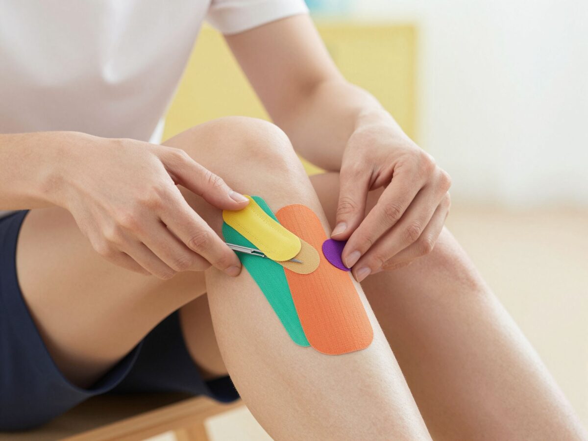 Így marad a helyén a ragtapasz a térden és a könyökön: egy egyszerű vágási technika