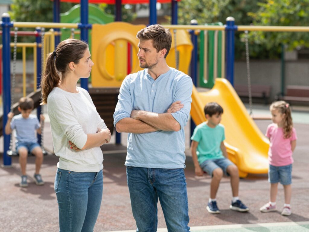 Játszótéri konfliktusok: mit tegyél, ha egy másik szülő energiavámpírként viselkedik?