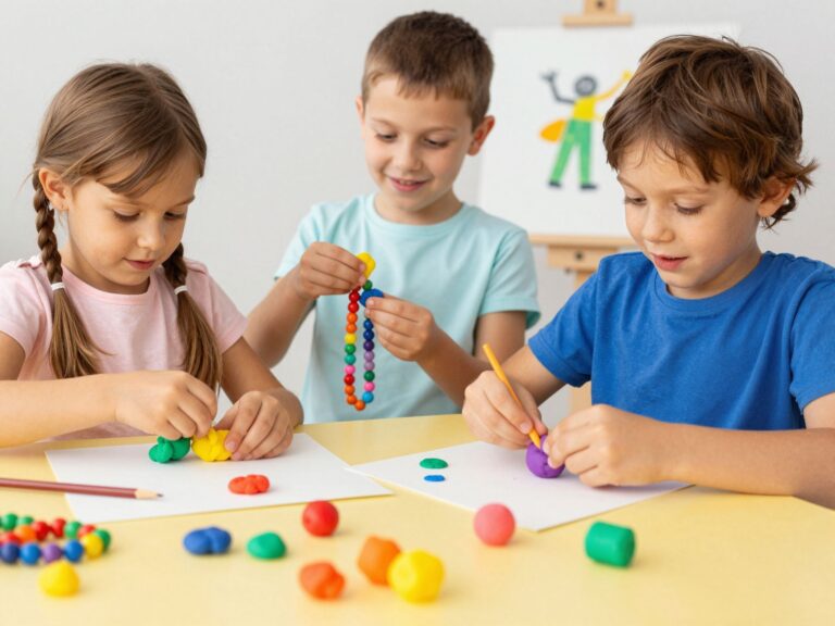Kreatív játékok a kézügyesség fejlesztésére: gyurmázás, fűzés és festés